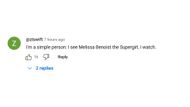 Screenshot of @ztswift's comment on The Waterfront Official Trailer (Image via YouTube/@netflix)